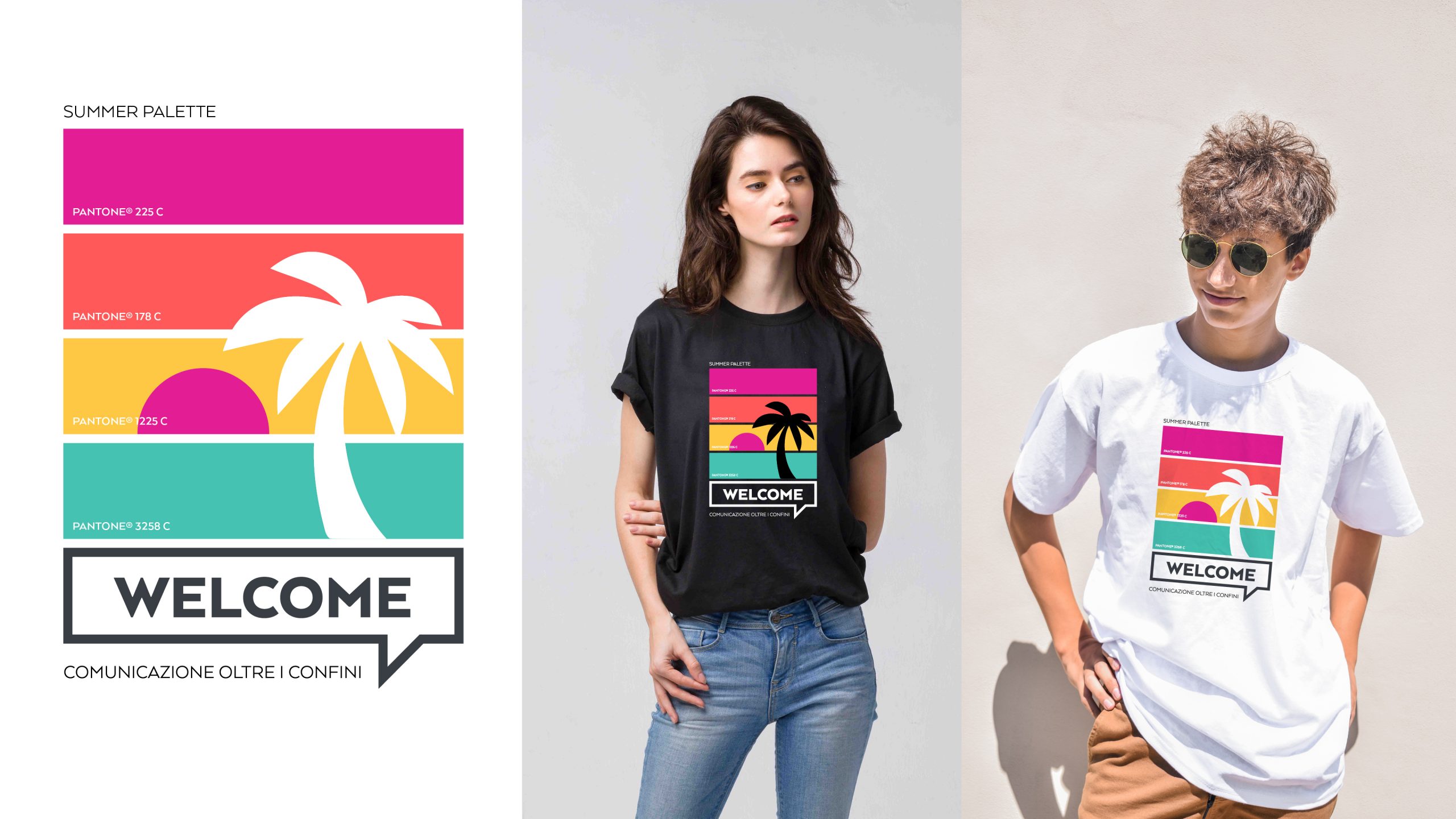 WELCOME T-SHIRT SUMMER 2021 PANTONE PALETTE