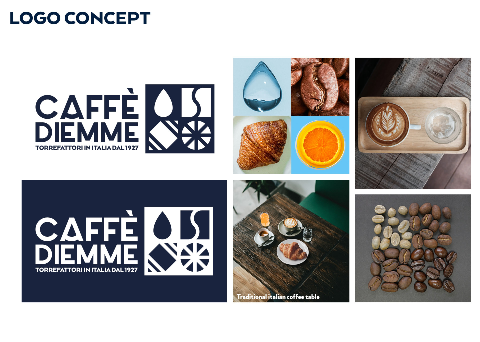 caffè diemme logo concept